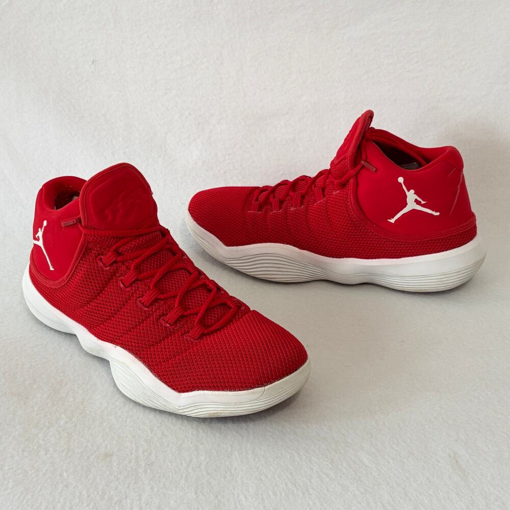 Air Jordan Super. Fly Basketball Shoes 2017 University Red White Mens Size 12